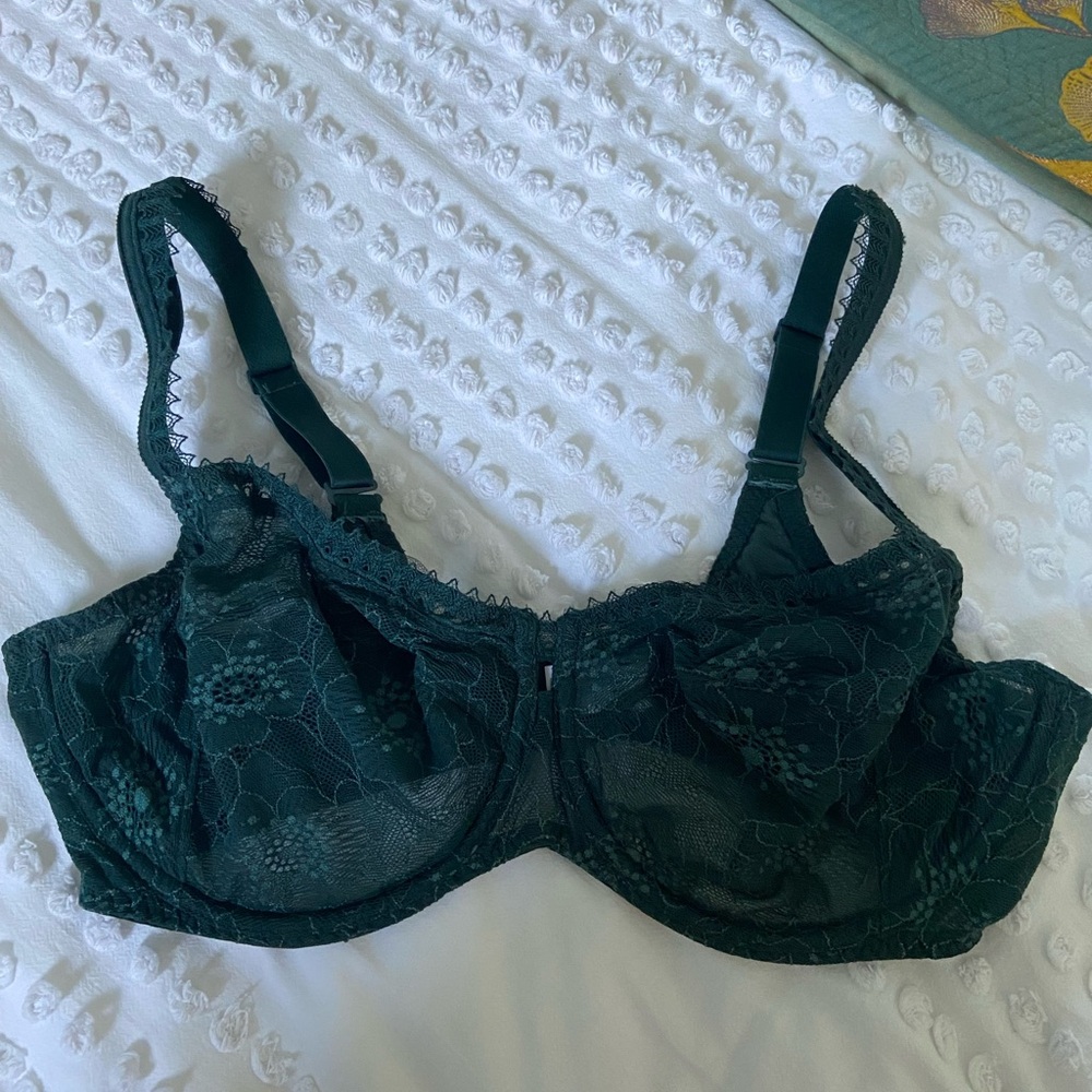 Simone Perele Green Lace Bra